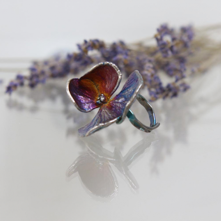 Fleur de Magique Silver Ring, Hydrangea, фото 1