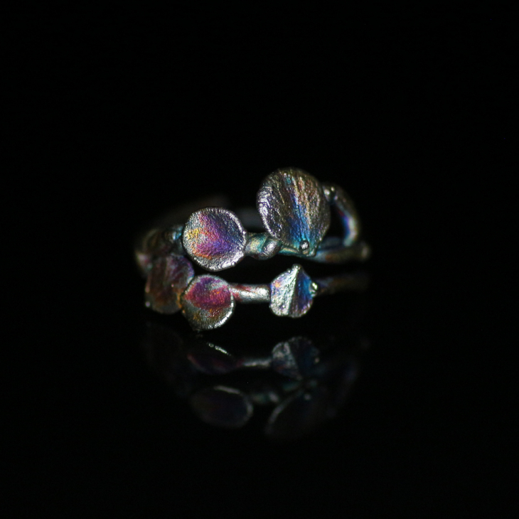 Ring in silver, Hydrangea , фото 5