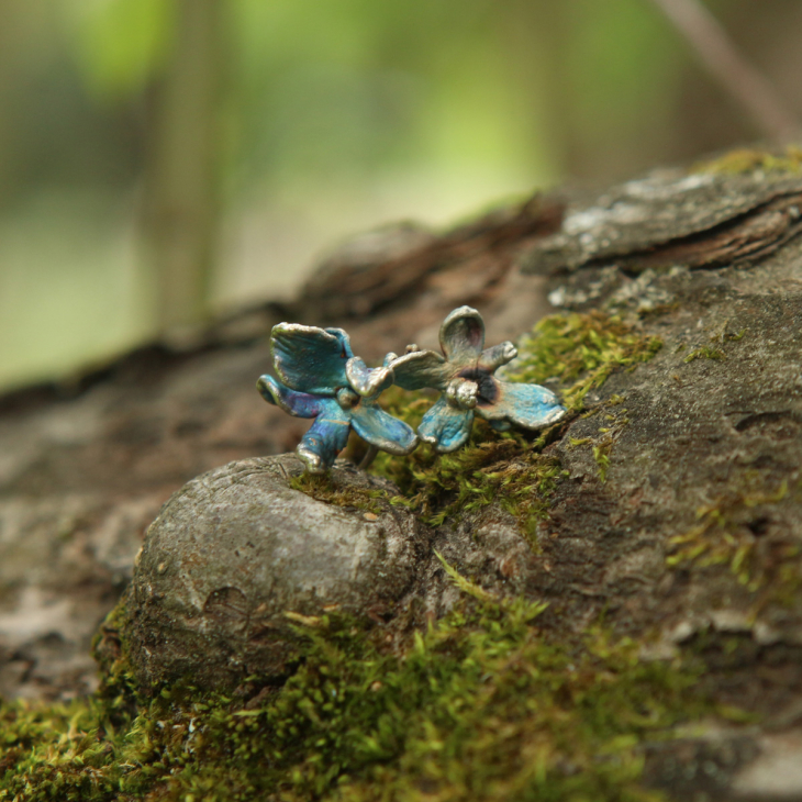 Серьги в серебре Fleur de Magique, Сирень, фото 3