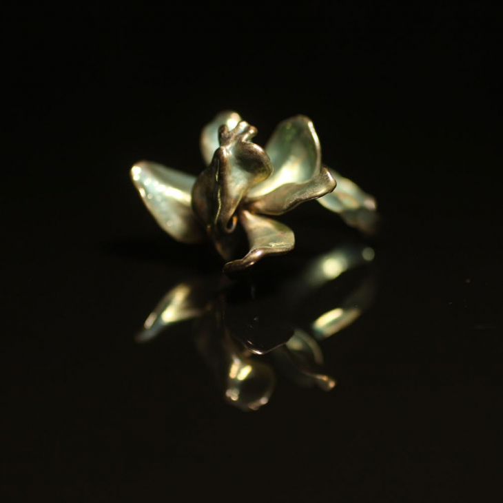 Кольцо в серебре Fleur de Magique, Орхидея, фото 2