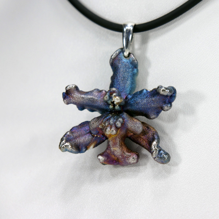 Кулон в серебре Fleur de Magique, Орхидея, фото 2