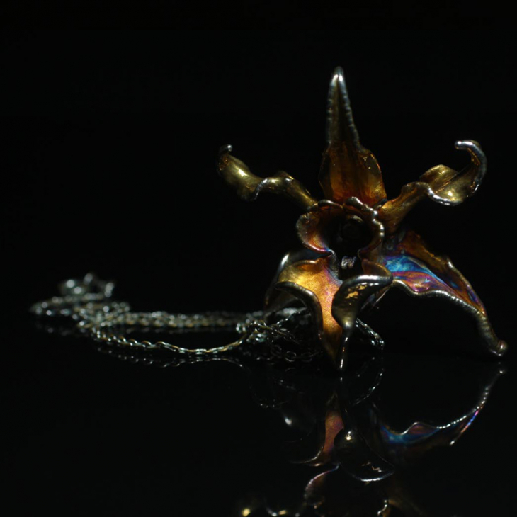 Кулон в серебре Fleur de Magique, Орхидея, фото 2