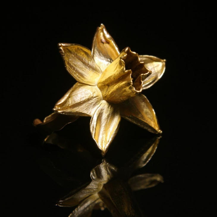 Кольцо в золоте Fleur de Magique, Нарцисс, фото 1