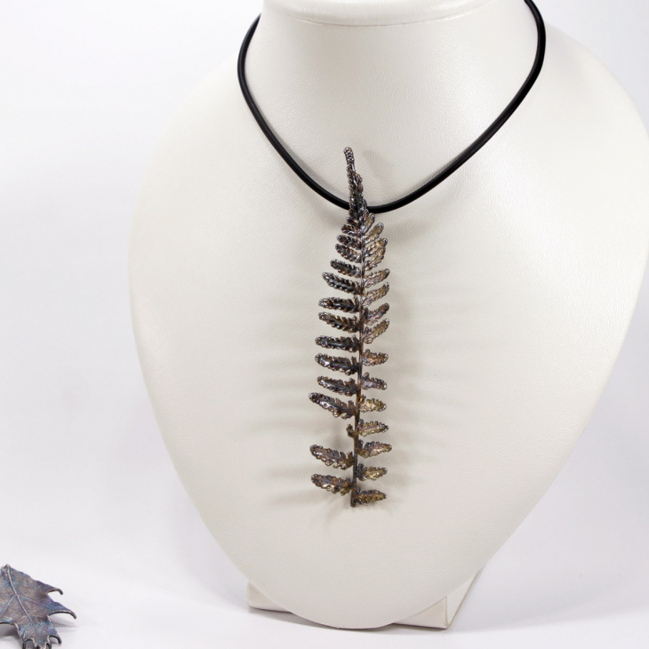 Кулон в серебре Fern Flower, Папоротник, фото 3