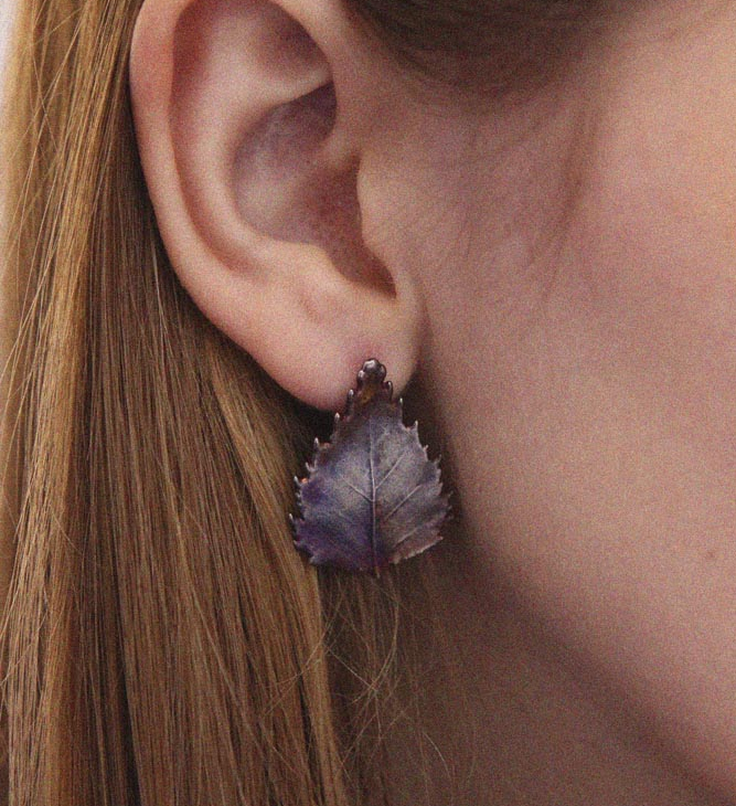 Серьги в серебре Love Alchemy, Береза, фото 2