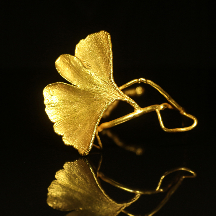 Браслет Flora в золоте, Гинкго, фото 1