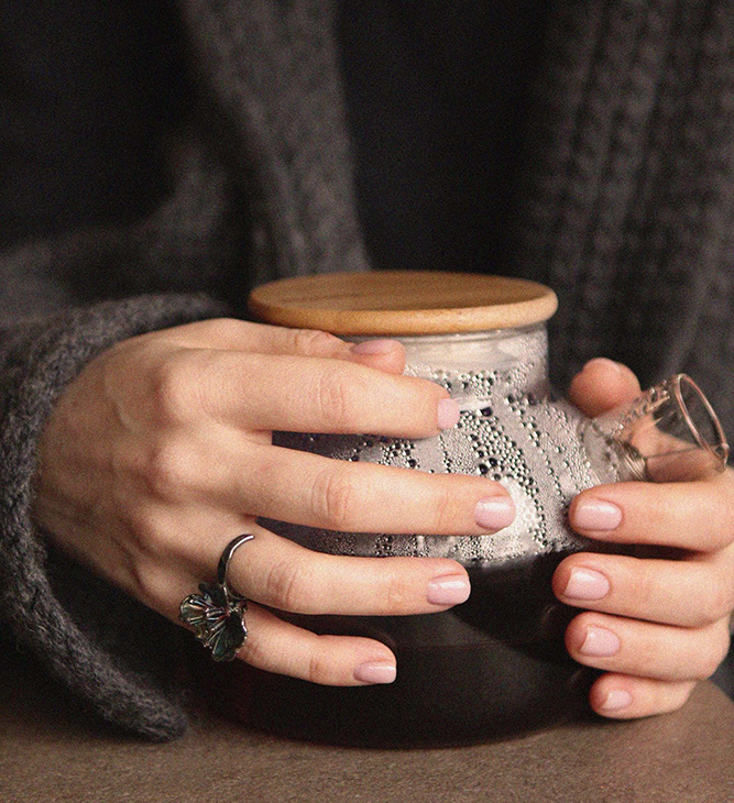 Кольцо в серебре Fleur de Magique, Абрикос, фото 2