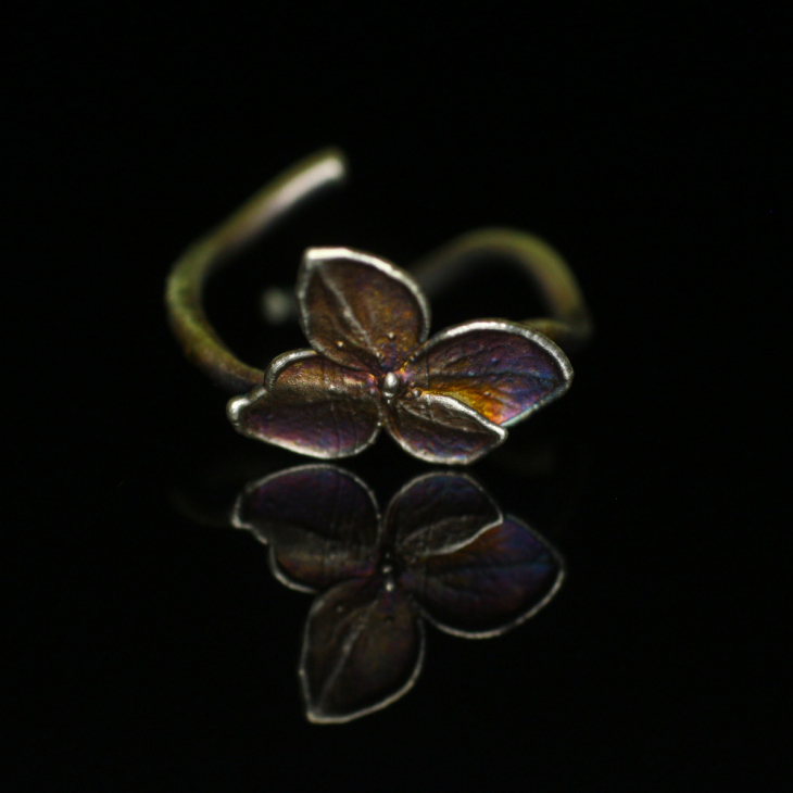 Rings in silver, Hydrangea , фото 5