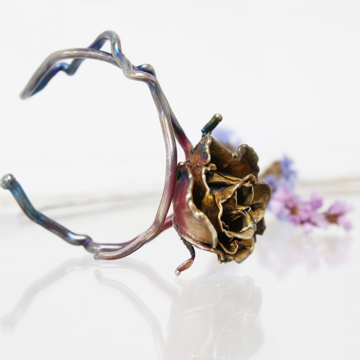 Браслет в серебре Fleur de Magique, Роза, фото 3