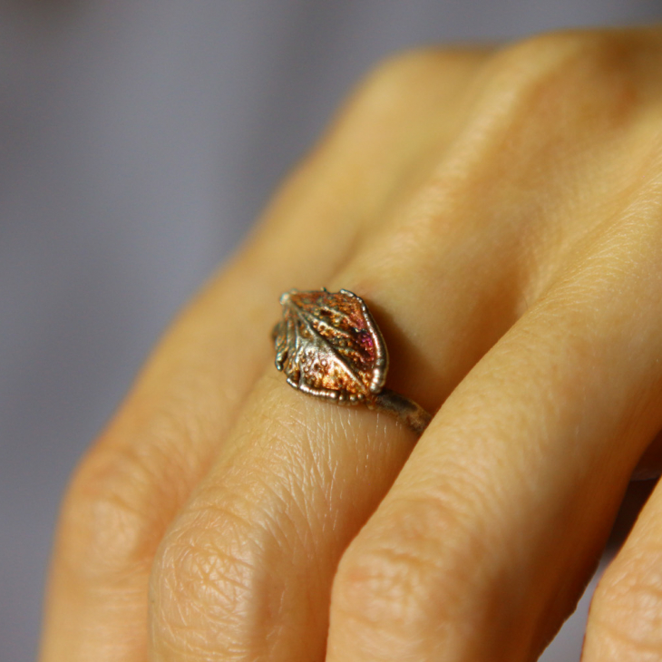 Ring in silver, Hydrangea , фото 4