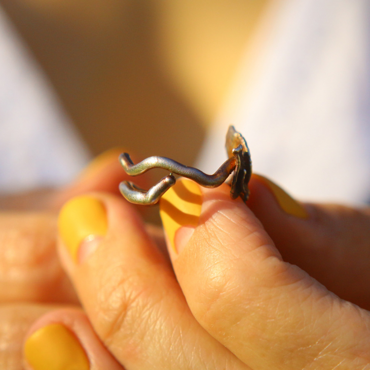 Rings in silver, Hydrangea , фото 4