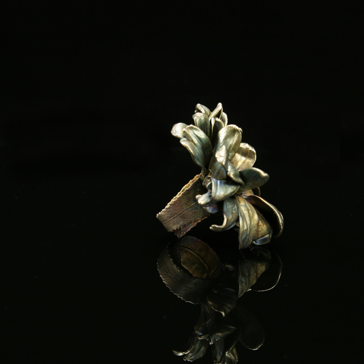 Кольцо в серебре Fleur de Magique, Хризантема, фото 2