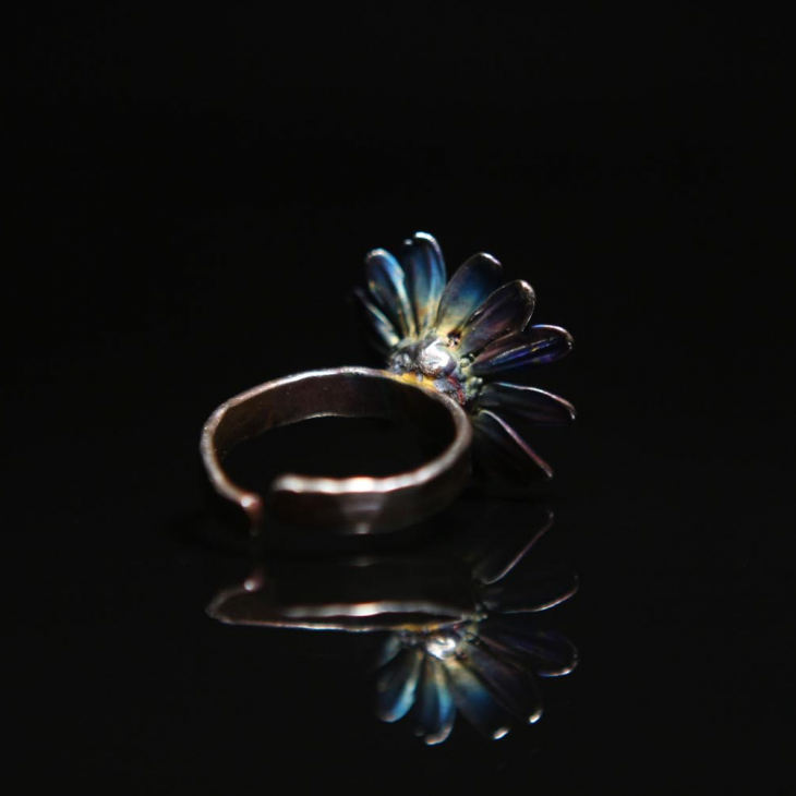 Кольцо в серебре Fleur de Magique, Ромашка, фото 2