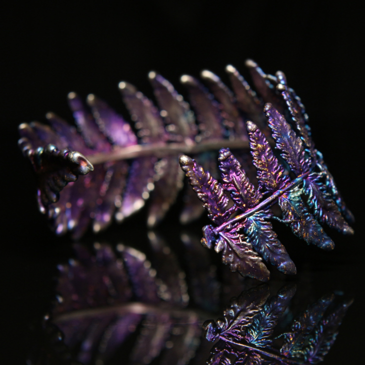 Браслет Fern Flower в серебре, Папоротник, фото 2