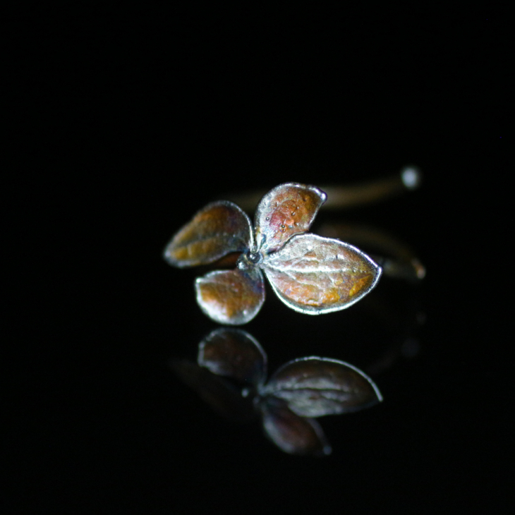 Ring in silver, Hydrangea , фото 5