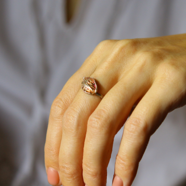 Ring in silver, Hydrangea , фото 2