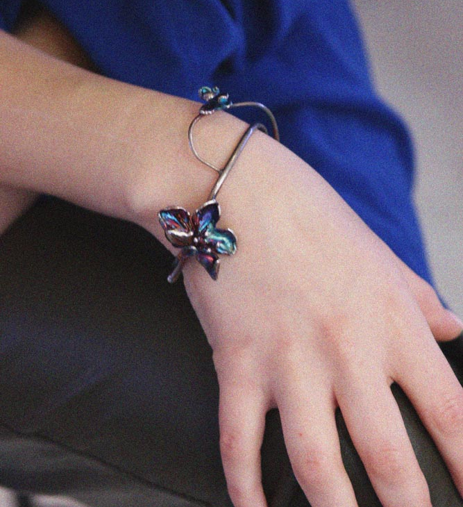 Браслет в серебре Fleur de Magique, Вишня , фото 2