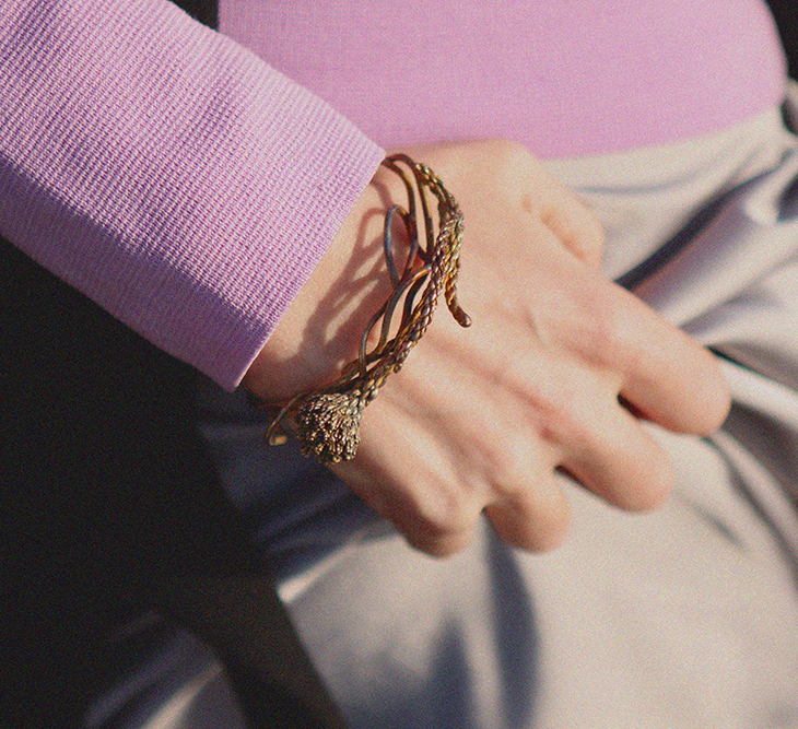 Браслет в серебре Flora, Бруния, фото 3