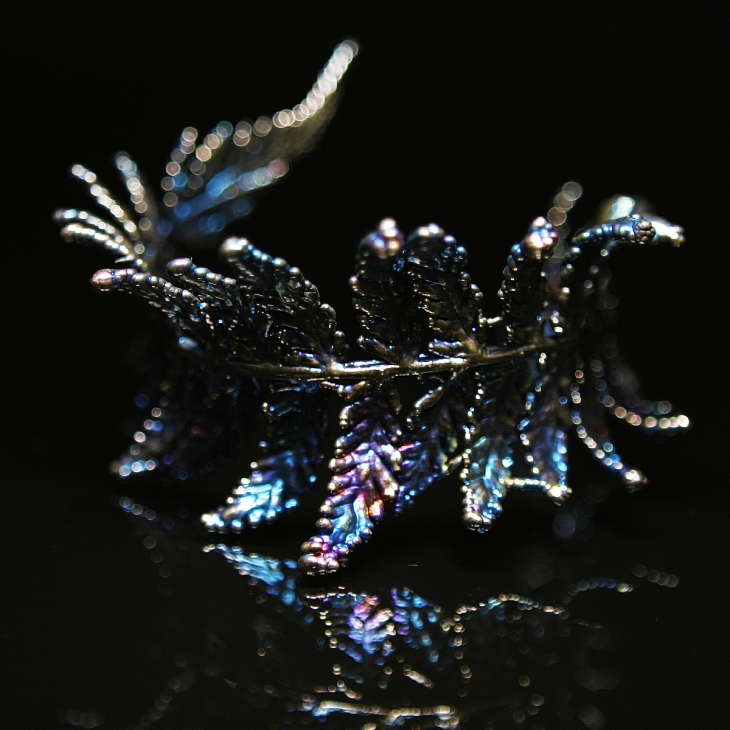 Браслет Fern Flower в серебре, Папоротник, фото 2