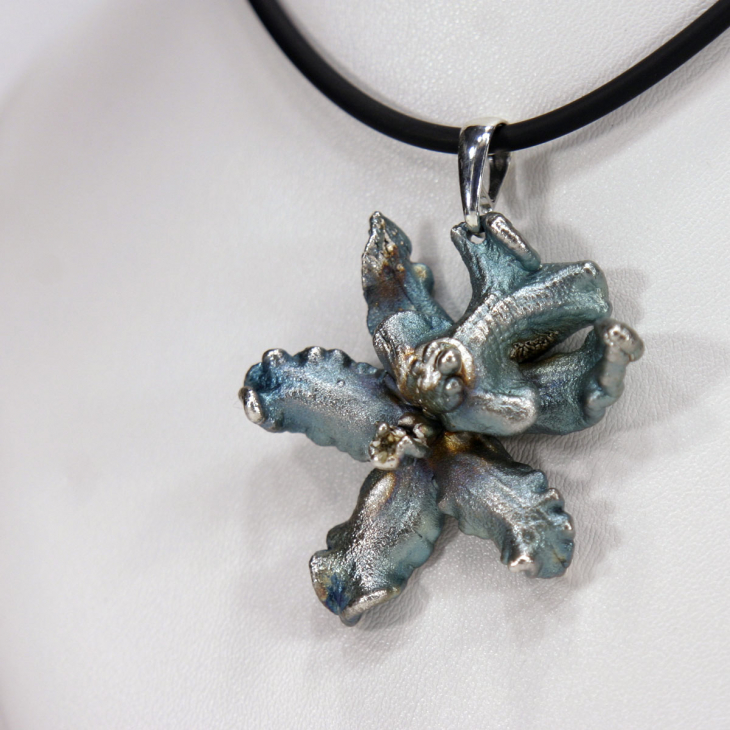 Кулон в серебре Fleur de Magique, Орхидея, фото 2