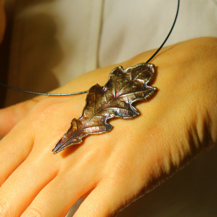Pendant in silver,Oak , фото 3