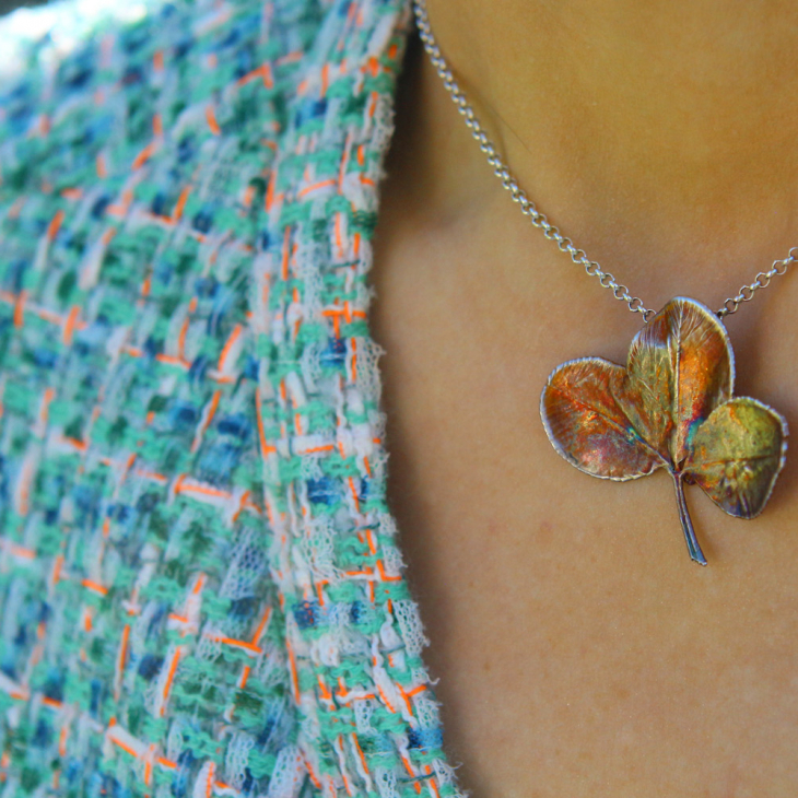 Pendant in silver, Clover, фото 2