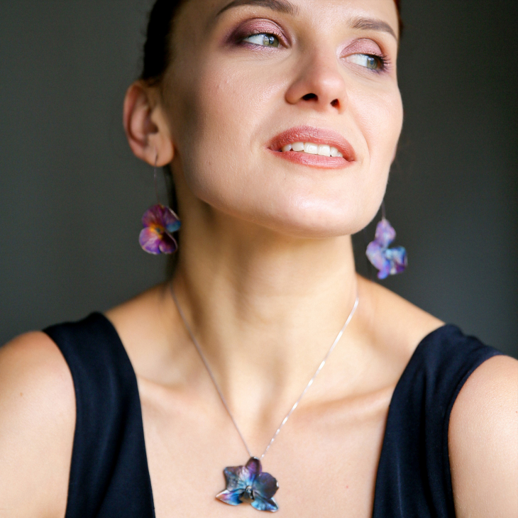 Кулон в серебре Fleur de Magique, Орхидея, фото 4