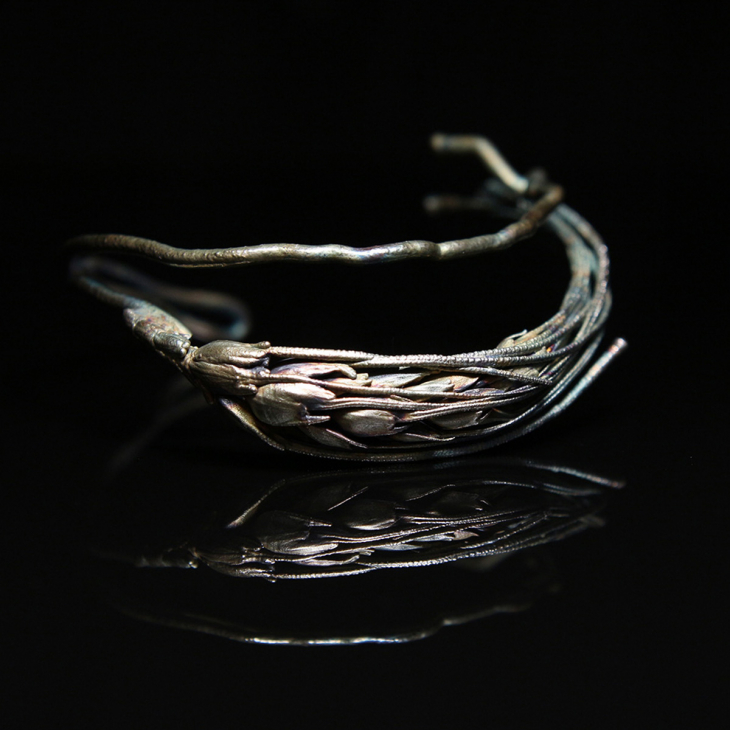 Браслет в серебре Flora, Пшеница, фото 4