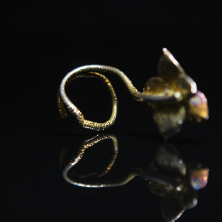 Кольцо в серебре Fleur de Magique, Гортензия, фото 2