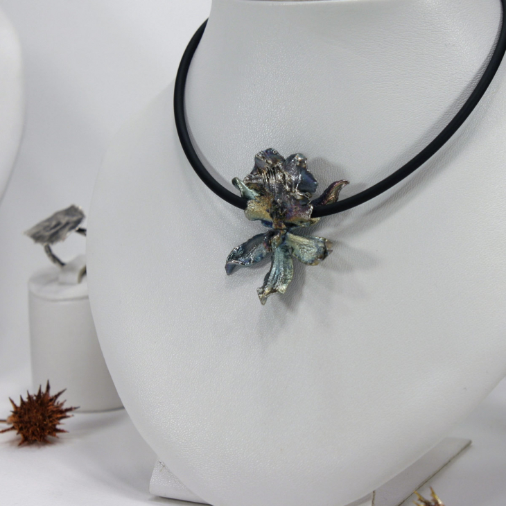 Кулон в серебре Fleur de Magique, Орхидея, фото 2