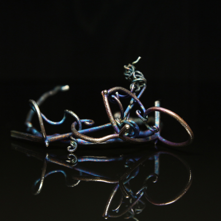 Браслет в серебре Flora, Горошек, фото 2