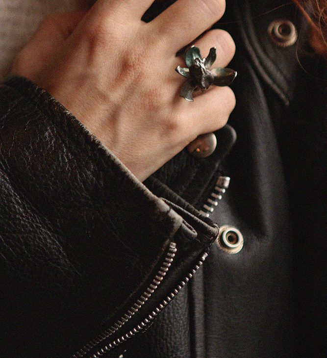 Кольцо в серебре Fleur de Magique, Орхидея, фото 2