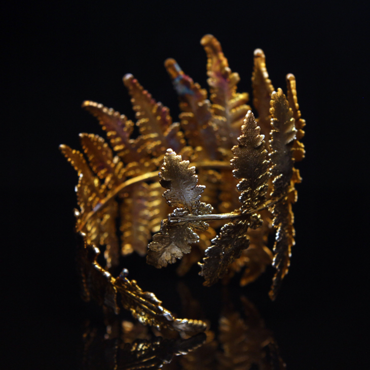 Браслет Fern Flower в серебре, Папоротник, фото 2