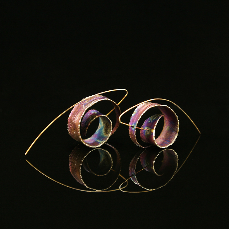 Серьги в серебре Melancholy, Ива, фото 2