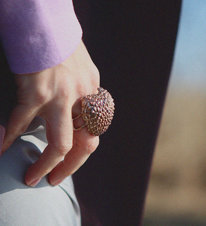 Кольцо в серебре Love Alchemy, Личи, фото 4