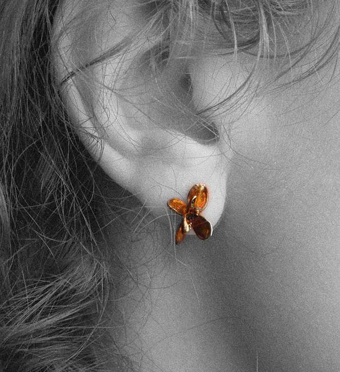 Серьги в серебре Fleur de Magique, Cирень, фото 3