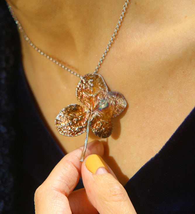 Pendant in silver, Clover, фото 4