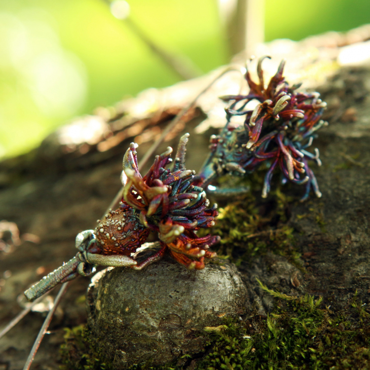 Серьги в серебре Fleur de Magique, Васильки, фото 6