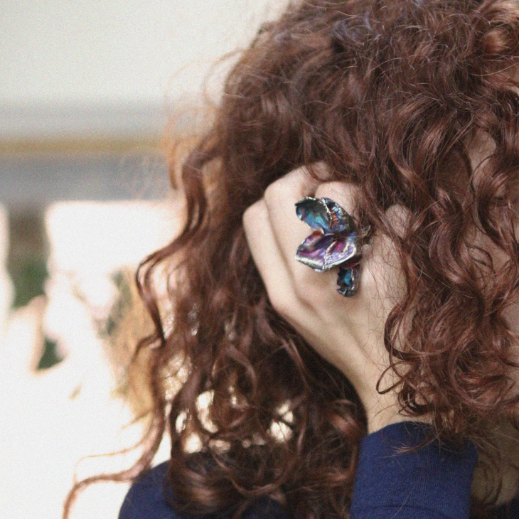 Кольцо в серебре Fleur de Magique, Яблоня, фото 3