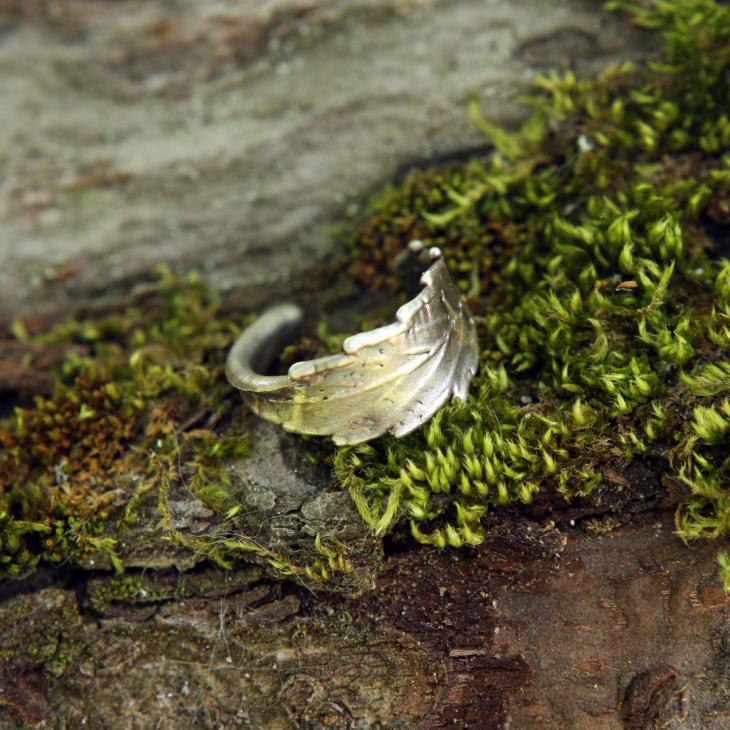 Кольцо в серебре Melancholy, Каннабис , фото 1
