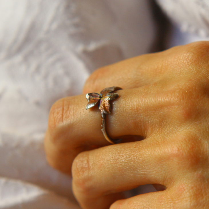 Rings in silver, Hydrangea , фото 2