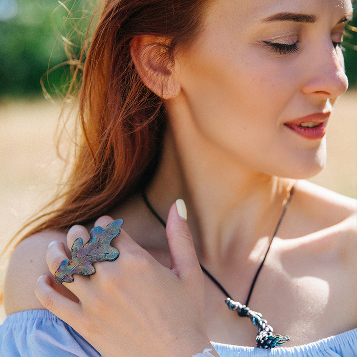 Кольцо в серебре Love Alchemy, Дуб, фото 4