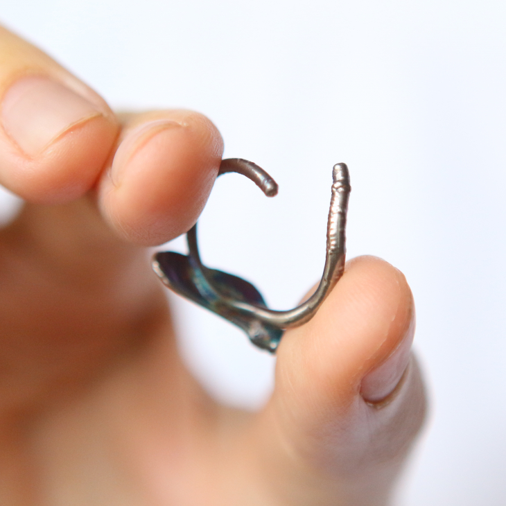 Ring in silver, Japanese maple, фото 2