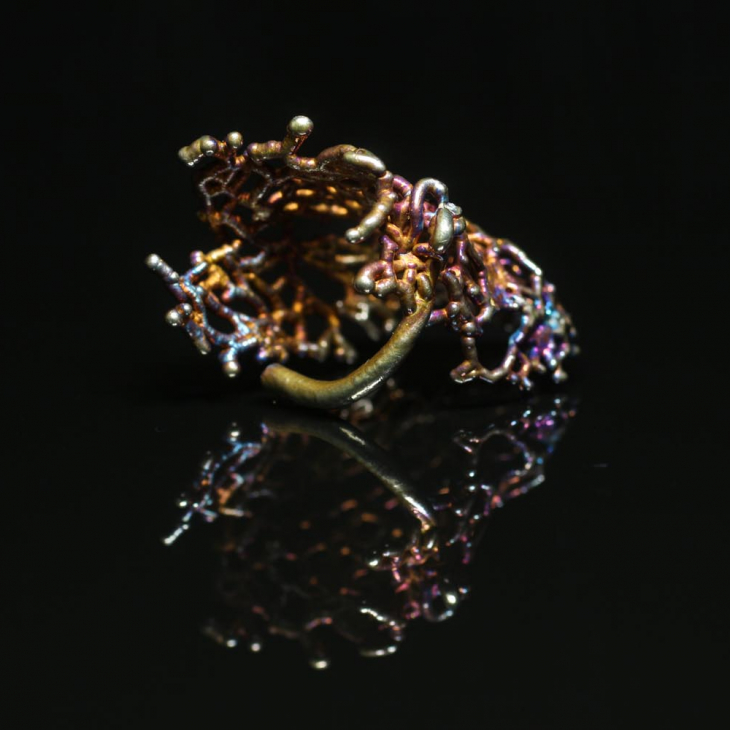 Кольцо в серебре Love Alchemy, Огурец, фото 3