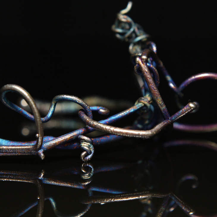 Браслет в серебре Flora, Горошек, фото 4