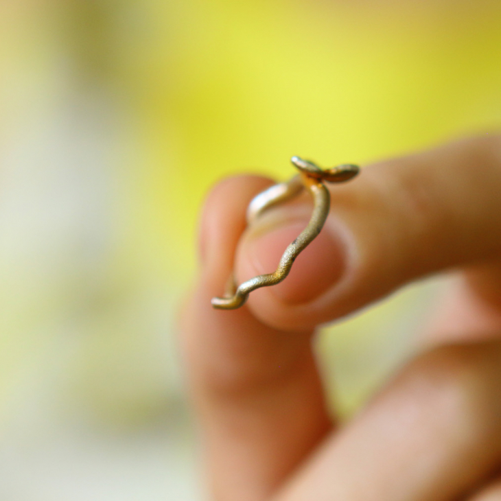 Ring in silver, Hydrangea , фото 4