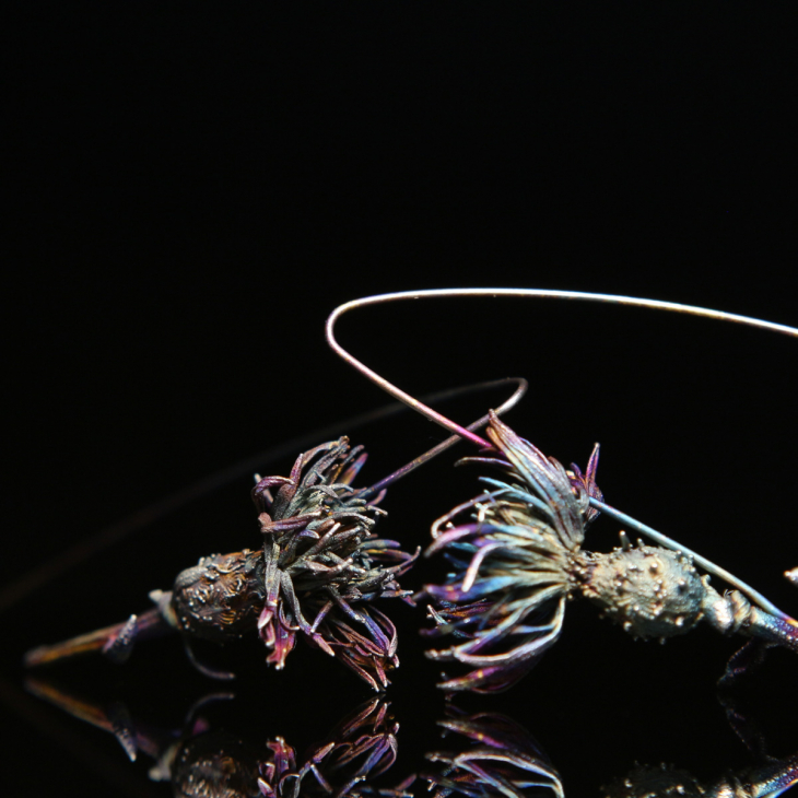 Серьги в серебре Fleur de Magique, Васильки, фото 2