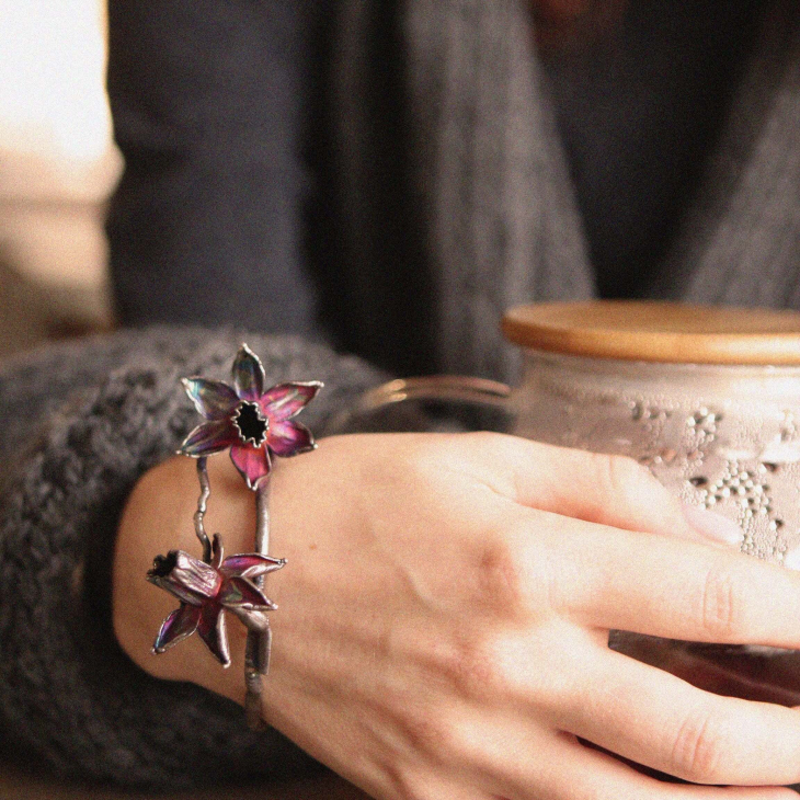 Браслет в серебре Fleur de Magique, Нарцисс, фото 2