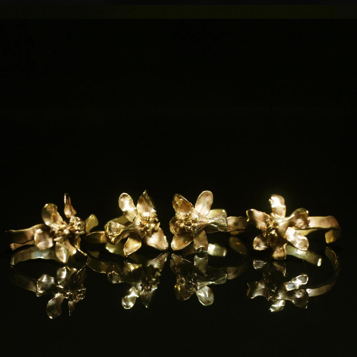 Кольцо в золоте Fleur de Magique, Орхидея, фото 2