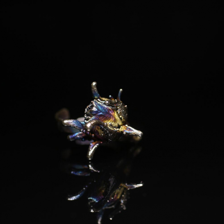 Кольцо в серебре Fleur de Magique, Роза, фото 2